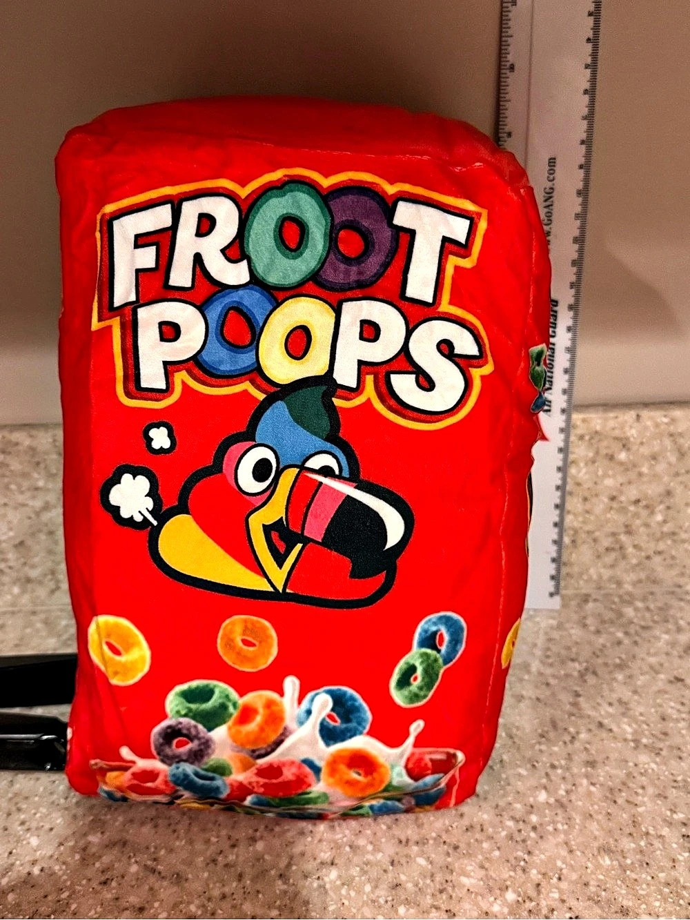 Junk Food Parody Froot Poops (Fruit Loops Cereal Plush Funny Gag Gift